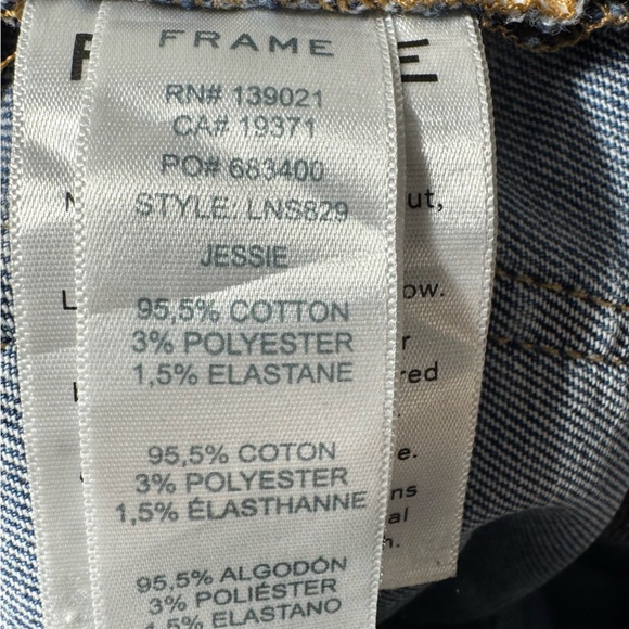 Frame Denim Le Nouveau Straight Jean in Jessie High Rise Size 26 - Picture 12 of 14